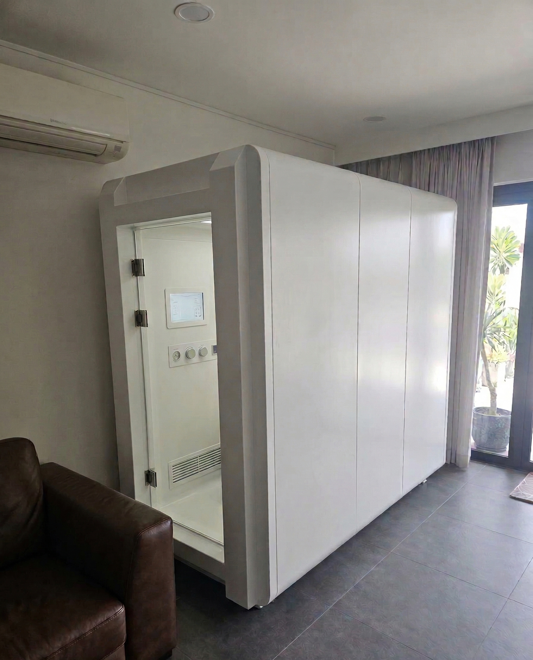 The Oxygen Rejuvenation chamber in a private home setting in Singapore